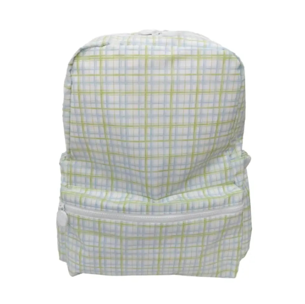 90's Green Plaid Mini store - Backpack