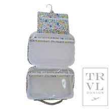 Load image into Gallery viewer, Pimlico Stripe Blue Bundle Up Hanging Toiletry Bag