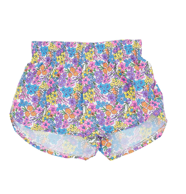 Girls Wild Flowers Athletic Steph Shorts