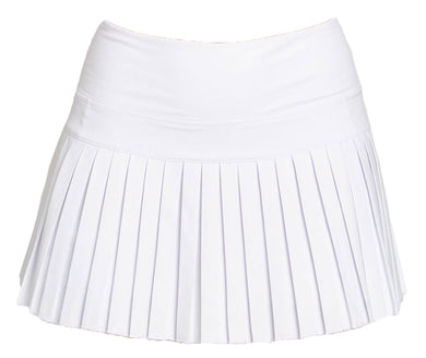 White Mini Pleated Skort