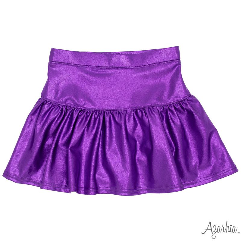 Purple Shimmer Gathered Skort