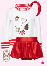Load image into Gallery viewer, Sequin Christmas Elements White Holly Shirt