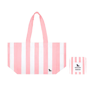 Medium Foldable Beach Bag- Malibu Pink