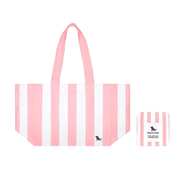 Medium Foldable Beach Bag- Malibu Pink – Queen of Threads Monogramming
