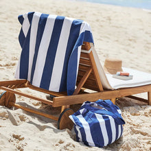 Load image into Gallery viewer, Medium Foldable Beach Bag- Navy
