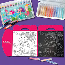 Load image into Gallery viewer, Color on Black, Color on White 2-in-1 Tote Magical Mermaids