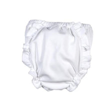 Load image into Gallery viewer, White Ruffle Pima Bloomers