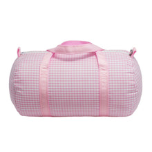 Load image into Gallery viewer, Pink Gingham Baby Duffle