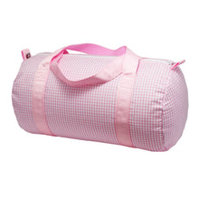 Load image into Gallery viewer, Pink Gingham Medium Duffle