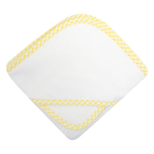 Load image into Gallery viewer, Yellow Check Hooded Towel Set