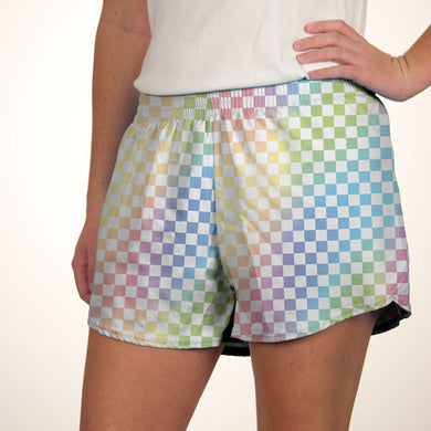 Check Pastel Steph Shorts