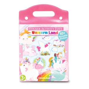 Sticker Activity Tote- Unicorn Land
