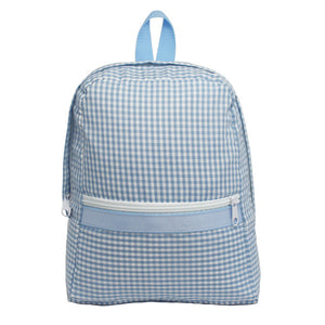 Baby Blue Gingham Small Backpack