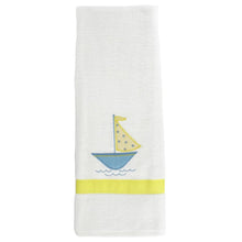 Load image into Gallery viewer, Making Waves Sailboat Towel
