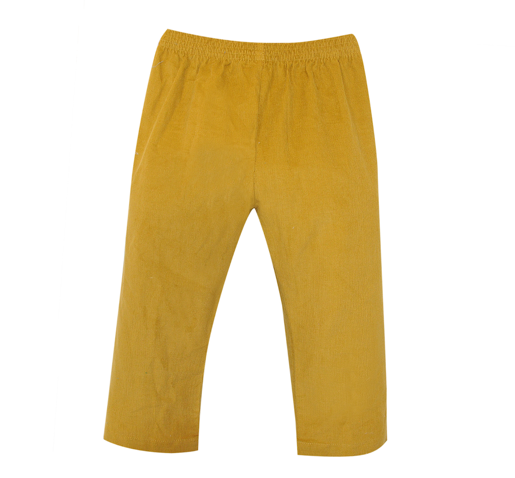 Boys Harvest Yellow Corduroy Pants