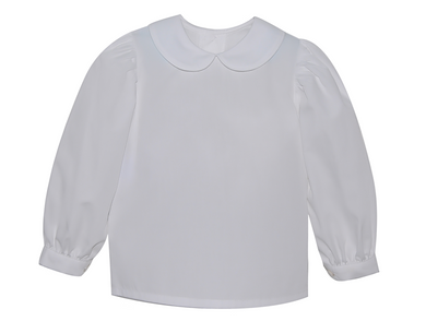 Girls Long Sleeve Collared Blouse