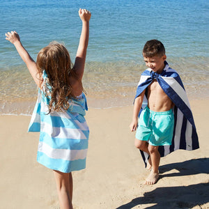 Kids Quick Dry Beach Towel- Tulum Blue