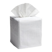 Load image into Gallery viewer, White Linen Tissue Box Cover