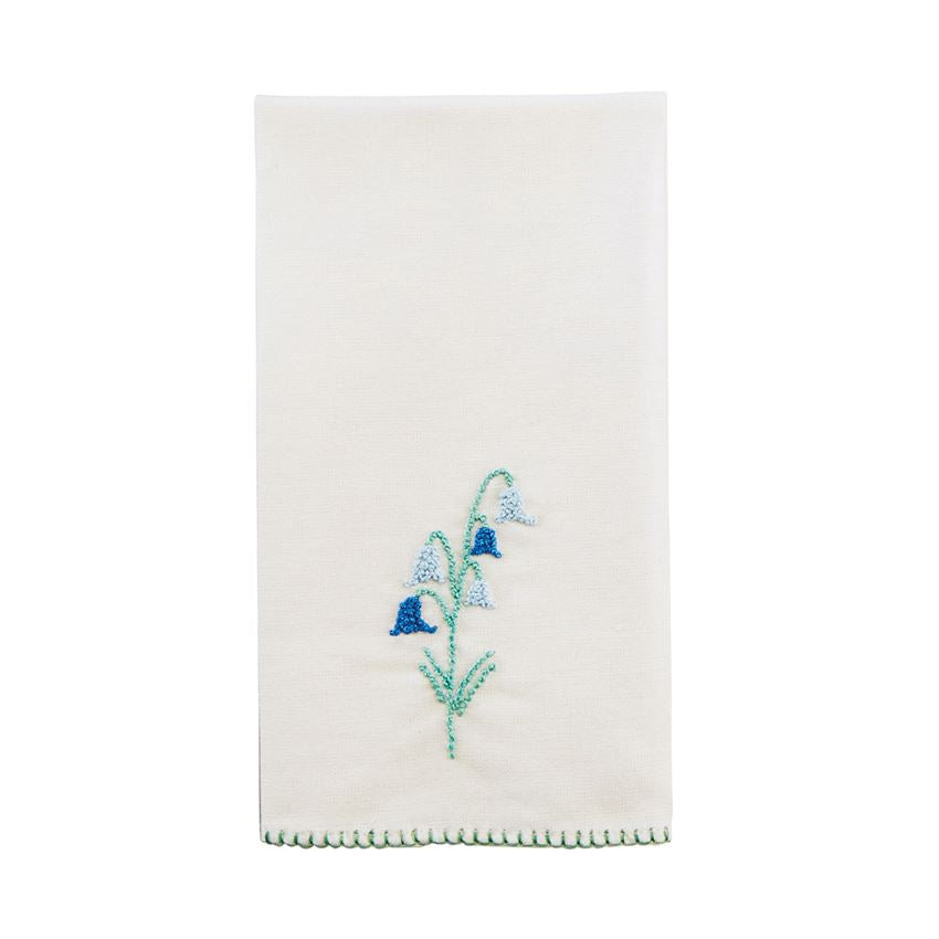 Bluebell Botanical French Knot Towel