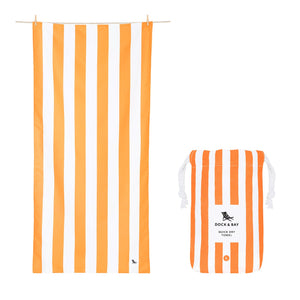 Quick Dry Beach Towel- Ipanema Orange
