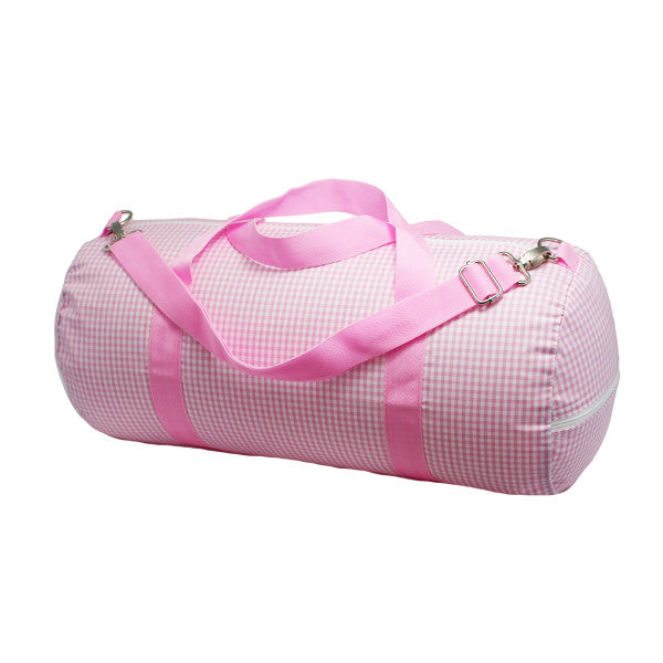 Pink Gingham Weekender Duffel