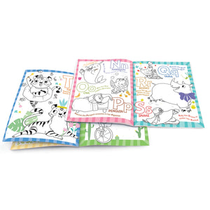 Dry Erase Coloring Book-Animals ABC's