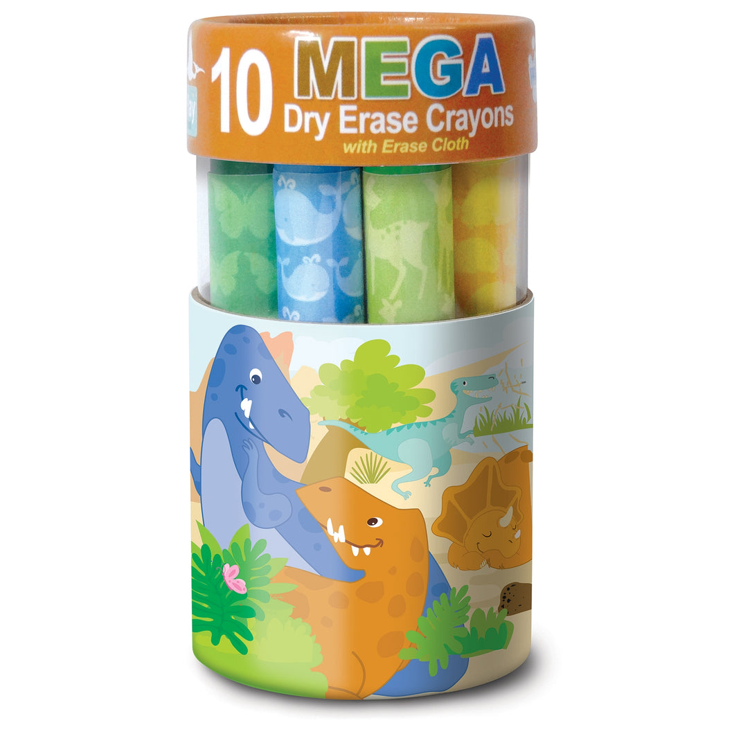 Dry Erase Mega Crayons- Dinosaur World – Queen of Threads Monogramming
