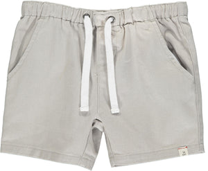 Boys Pale Grey Hugo Twill Shorts