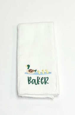 Swimming Ducks Burp Cloth