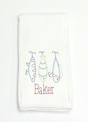 Fishing Lures Burp Cloth