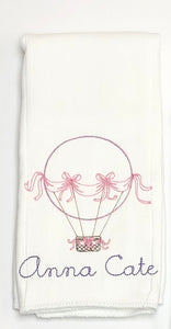 Hot Air Balloon Burp Cloth
