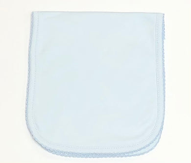 Blue Pima Burp Cloth