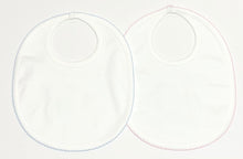 Load image into Gallery viewer, White Pima Bib with Trim