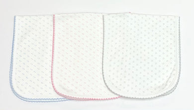 Pima Burp Cloth-Dots