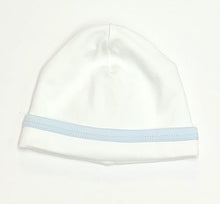 Load image into Gallery viewer, Blue/White Leo Pima Beanie