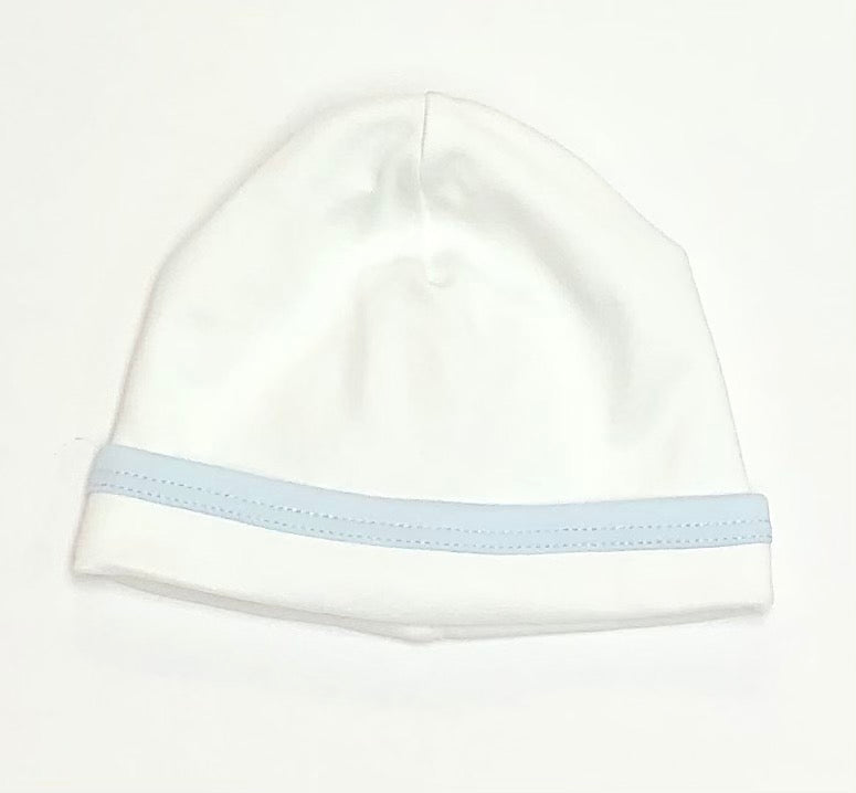 Blue/White Leo Pima Beanie