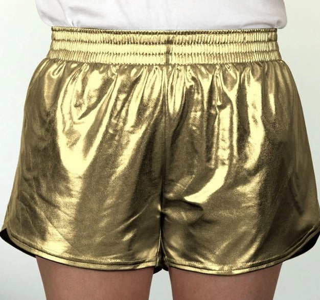 Girls Metallic Gold Steph Shorts