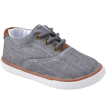 Load image into Gallery viewer, Boys Milo Gray Canvas Shoes