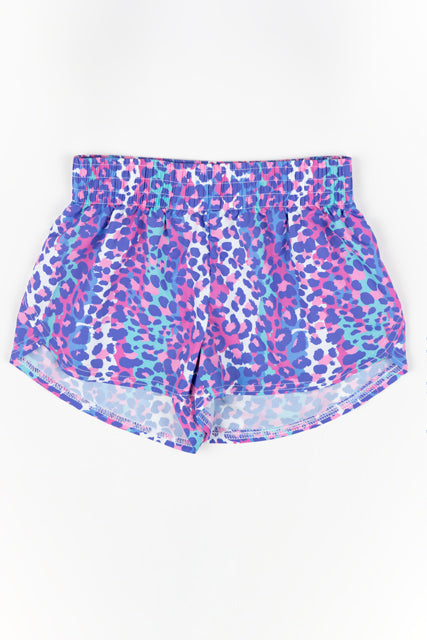 Blue Leopard Steph Shorts