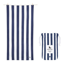 Load image into Gallery viewer, Quick Dry Beach Towel- Navy