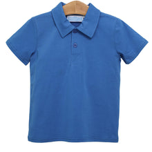 Load image into Gallery viewer, Royal Blue Henry Polo