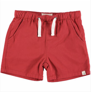 Boys Red Hugo Twill Shorts