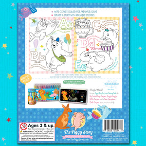 Dry Erase Coloring Book-Animals ABC's