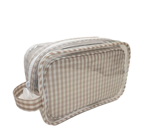 Gingham Duo Clear Bag Set