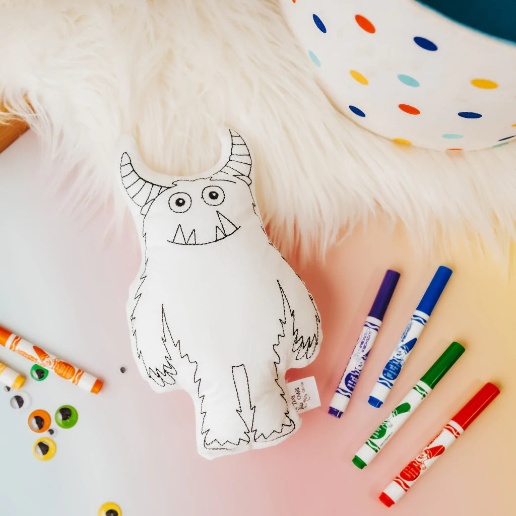 Furry Monster Coloring Buddy Activity For Kids