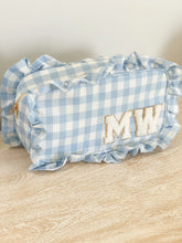 Load image into Gallery viewer, Large Ruffle Cosmetic Bag