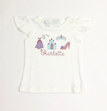 Princess Trio Flutter Sleeve Tee