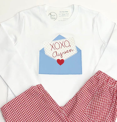 Applique Valentine's Letter Tee