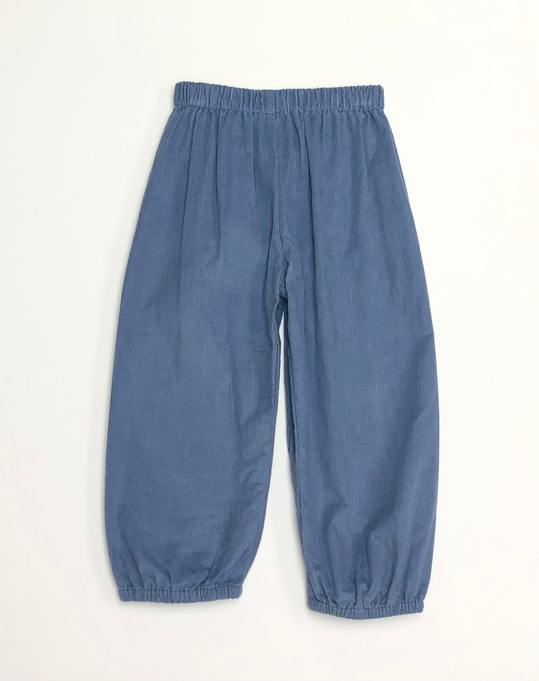 Boys Steel Blue Corduroy Elastic Pant