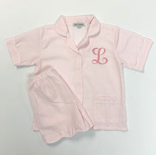 Load image into Gallery viewer, Pink Stripe Shorts Pajamas